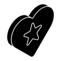 An icon design of heart vector
