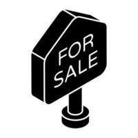 Premium download icon of sale board vector