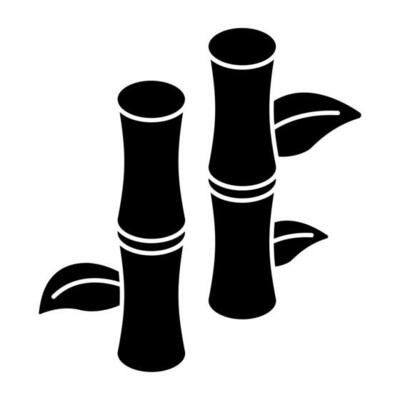 An icon design of bamboo sticks