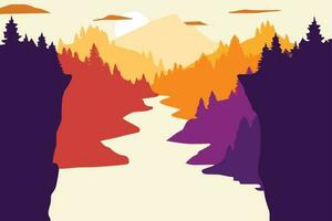 Forest Illustrator Artwork vector