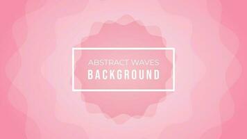 pink monochromatic vector abstract waves background