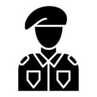 Soldier vector icon