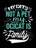 Ocicat T-Shirt Design vector