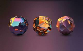 Hologram geometric shapes set. Iridescent modern 3d multicolor object.Futuristic neon gradient figures can be used for a variety of purposes,entertainment, education, and scientific visualization. vector