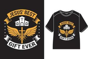 Jesus' best gift ever T-Shirt Design vector