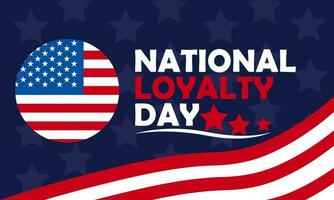 Loyalty Day is observed on May 1 in the United States. vector