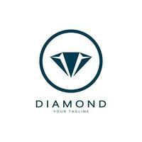 sencillo diamante resumen logotipo, para negocio,insignia,joyas tienda, oro tienda aplicación vector
