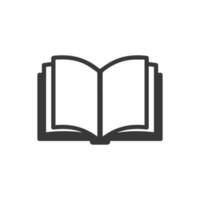 Book icon logo vector image