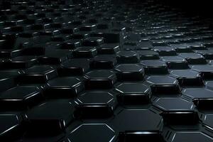 Abstract futuristic surface concept with hexagons. Trendy sci-fi technology background photo