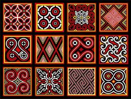 Ethnic pattern from Toraja Indonesia. Traditionally applied on wood carving at Toraja's house named Tongkonan. vector