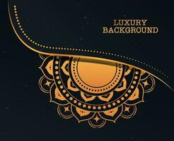 Black and gold poster luxury background vector