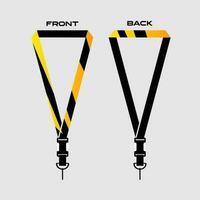 Lanyard Template for Dentical Spesialist vector