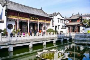 wuhan, China - ene 24, 2017-guiyuan templo es un budista templo situado en wuhan ciudad, hubei provincia de porcelana. eso estaba construido en el 15 año de shunzhi, qing dinastía. foto