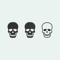 skull and bones icon logo design vector graphic illustration symbol