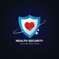 Security guard logo design vector. Security protection shield symbol and Privacy lock icon . vector