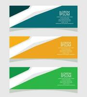 vector banner and a set of banners for a business or social media banner design and website template design Modern