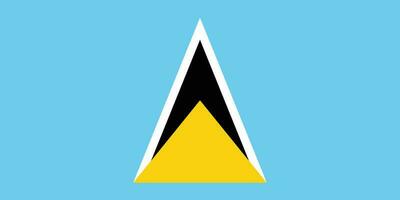 Flag of saint lucia flag.National flag of saint lucia flag vector