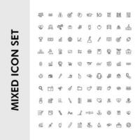 mixed icon set in vector