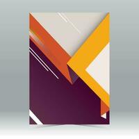 This annual report can be used as a document cover and can also be used as a pamphlet vector