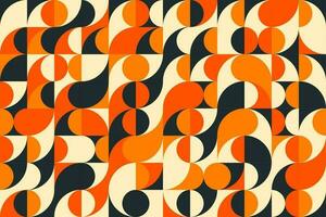 Modern Bauhaus geometric pattern or background vector