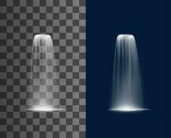 Waterfall cascade of water falling with splashes vector