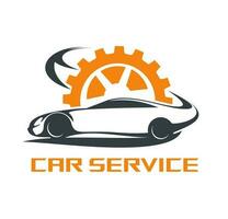 Car service icon, vehicle maintenance, auto repair vector