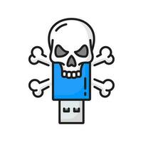 Computer virus on flash drive, danger of infection vector