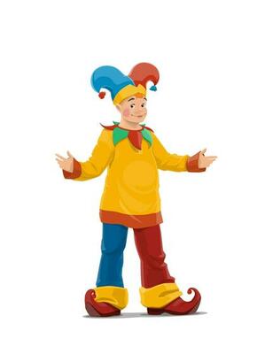 Chapiteau or Big Top Circus clown vector character