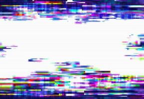 Glitch pixels vector abstract distorted background