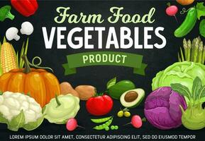 granja verduras, frijoles, hongos dibujos animados vector
