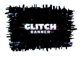 Digital color distortion glitch noisy screen. vector