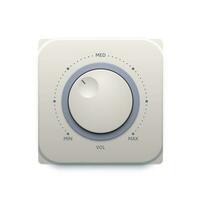 Music sound knob button, audio control switch vector