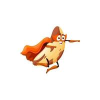 Superhero bean with spots emoji emoticon character vector