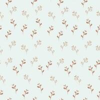 A simple pattern of flowers on a light background vector