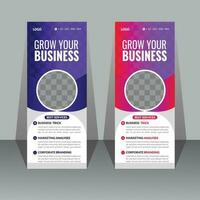 Roll up Banner Design Template vector