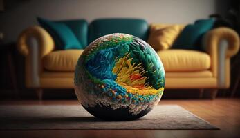 Home decor Sitting Ball. photo