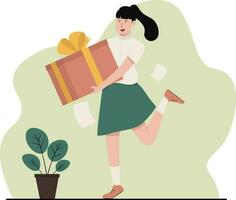 Make Gift Teacher Day illustration vector