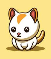 Cute cat, kitty, kitten vector