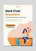 Work From Anywhere Brochure vector