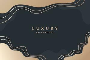 Abstract Aesthetic Luxury Black and Gold Background suitable for Poster, Business, Branding, and Printing vector