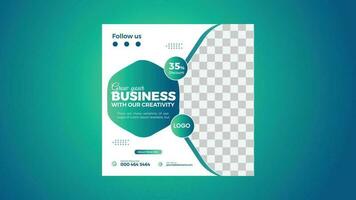 Corporate Business Social Media Post Design vector