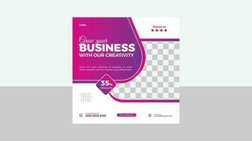 Corporate Business Social Media Post Design vector