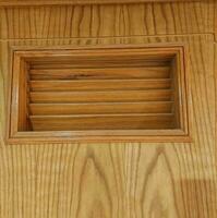 Wooden decrotive ventilation outlet ,flush mount wood grille photo