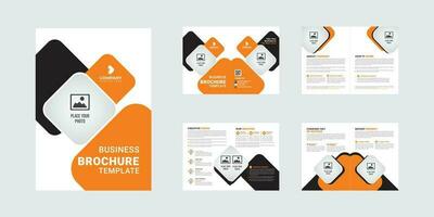 Professional and creative multipurpose business brochure minimalist design print template vector