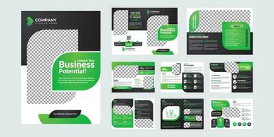 Professional and creative multipurpose business brochure minimalist design print template vector