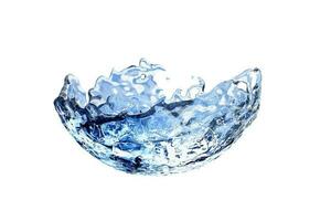 Pure water splash round shape photo