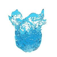 Bright water splash energetic shape photo