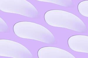 The background is cosmetic. Many smears of cream on a pink purple background photo