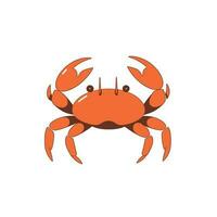 Crab isolated on white background. Vector eps 10. crab vector on sand color background, perfect for wallpaper or design elements