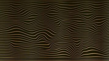 Wavy gold stripes abstract screen. photo
